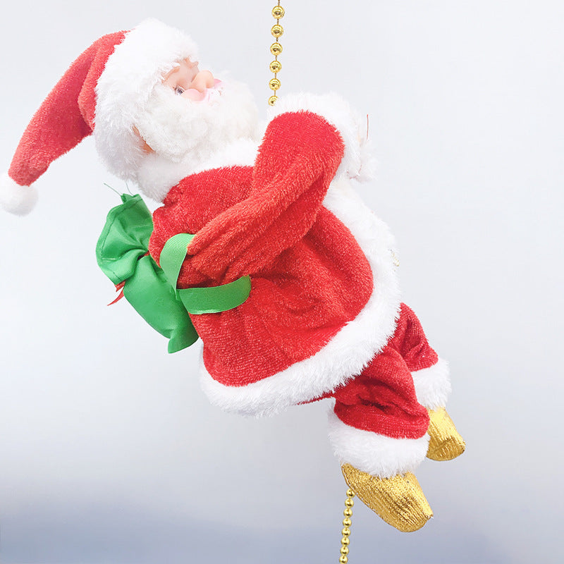 Electric Santa Claus Climbing Beads Toy