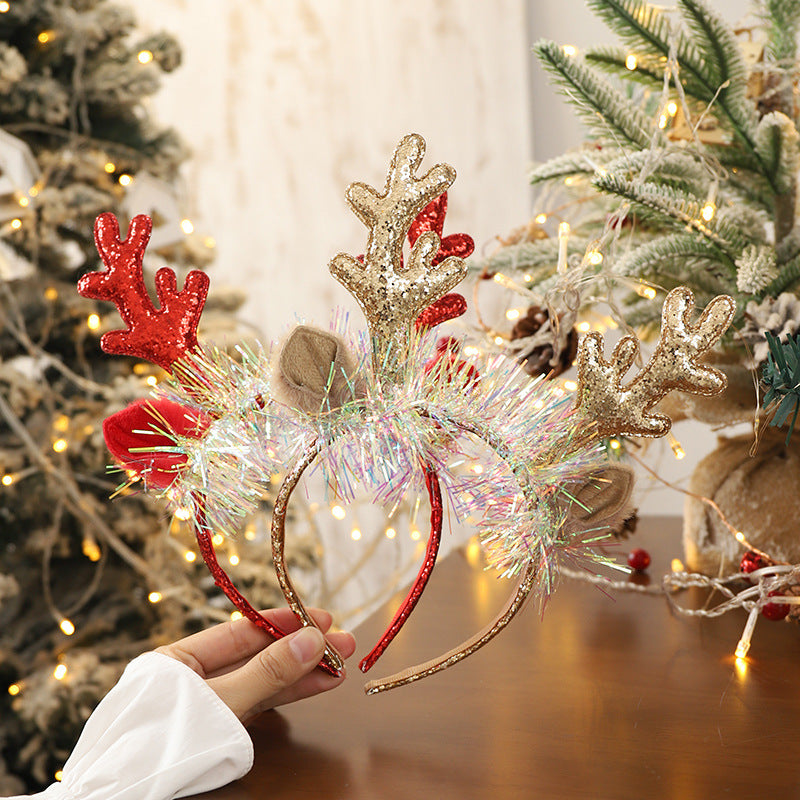 Christmas antler hairpin