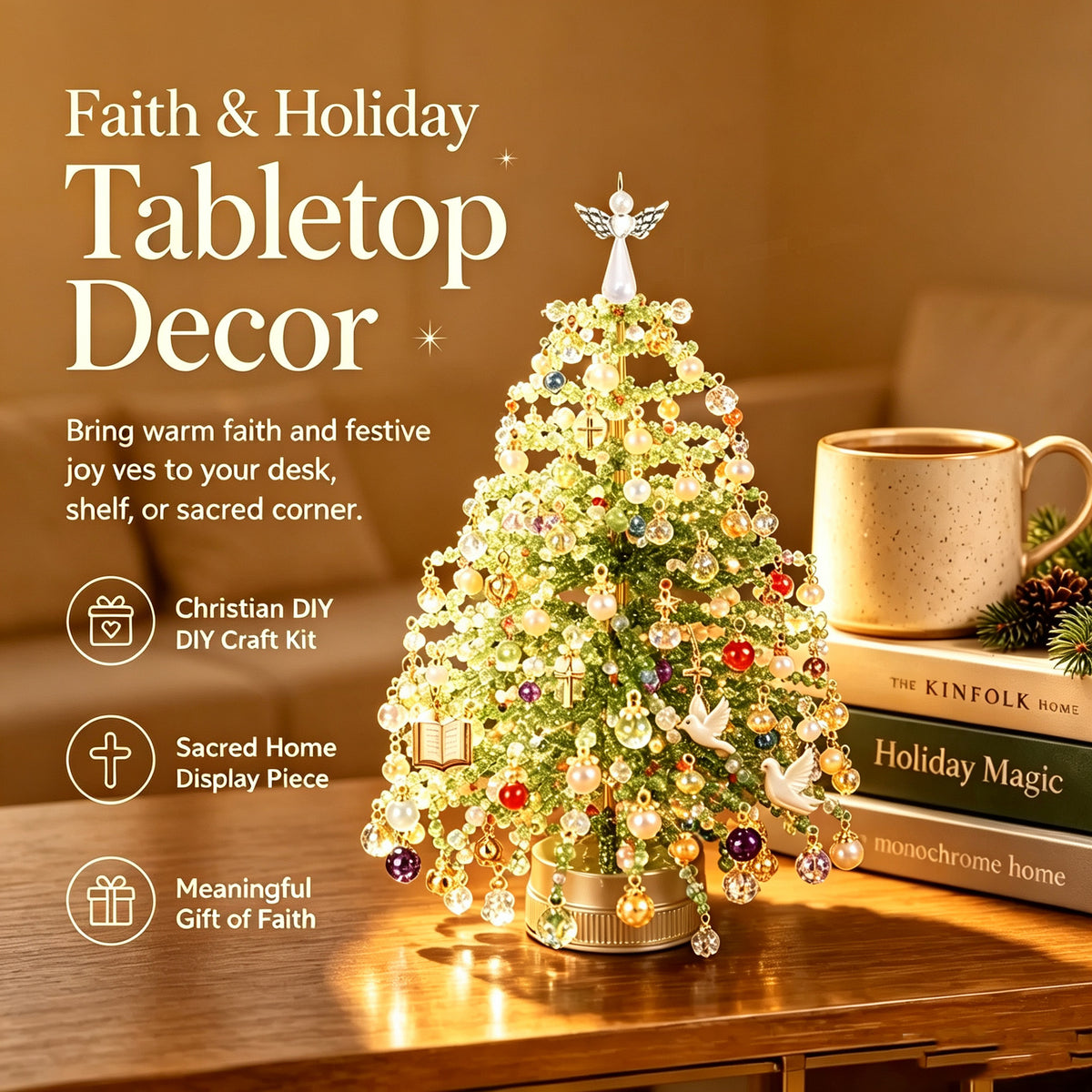 DIY Beaded Christmas Tree Craft Kit