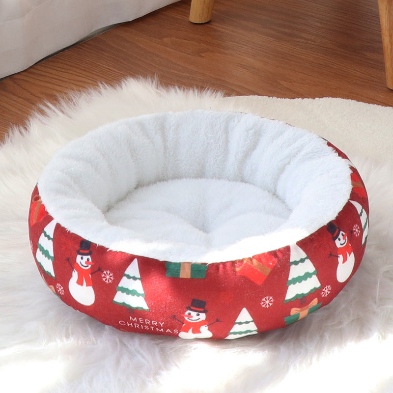 Christmas Warm Pet Nest Pad