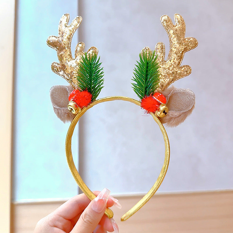 Christmas antler hairpin