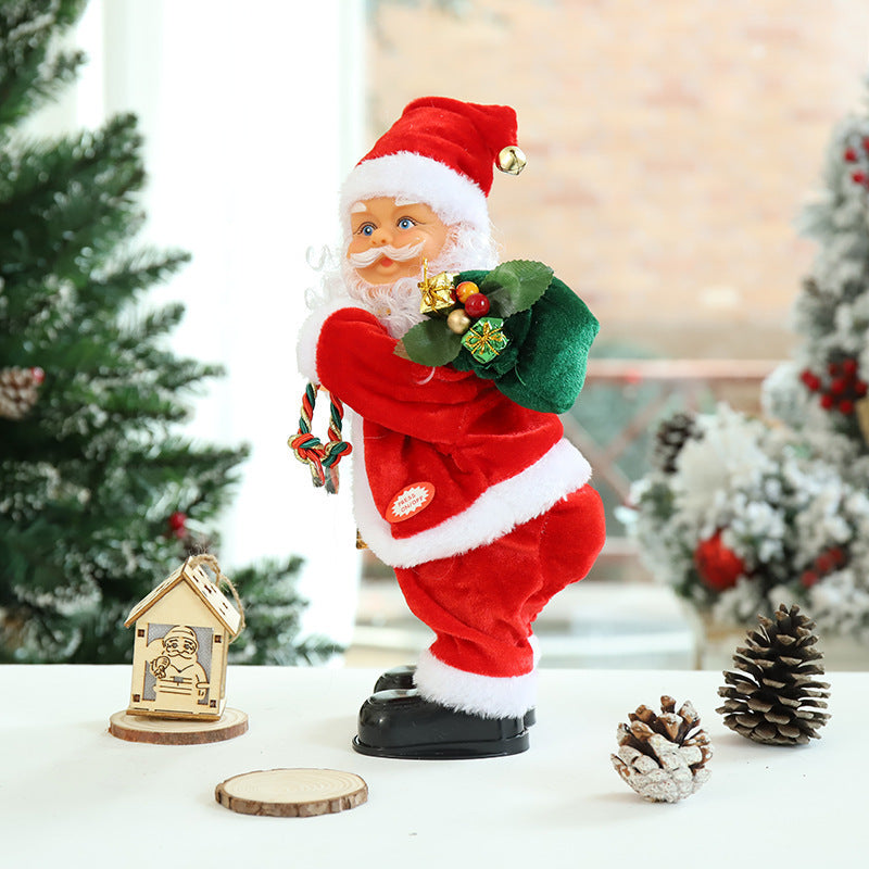 Electric Santa Claus Climbing Beads Toy