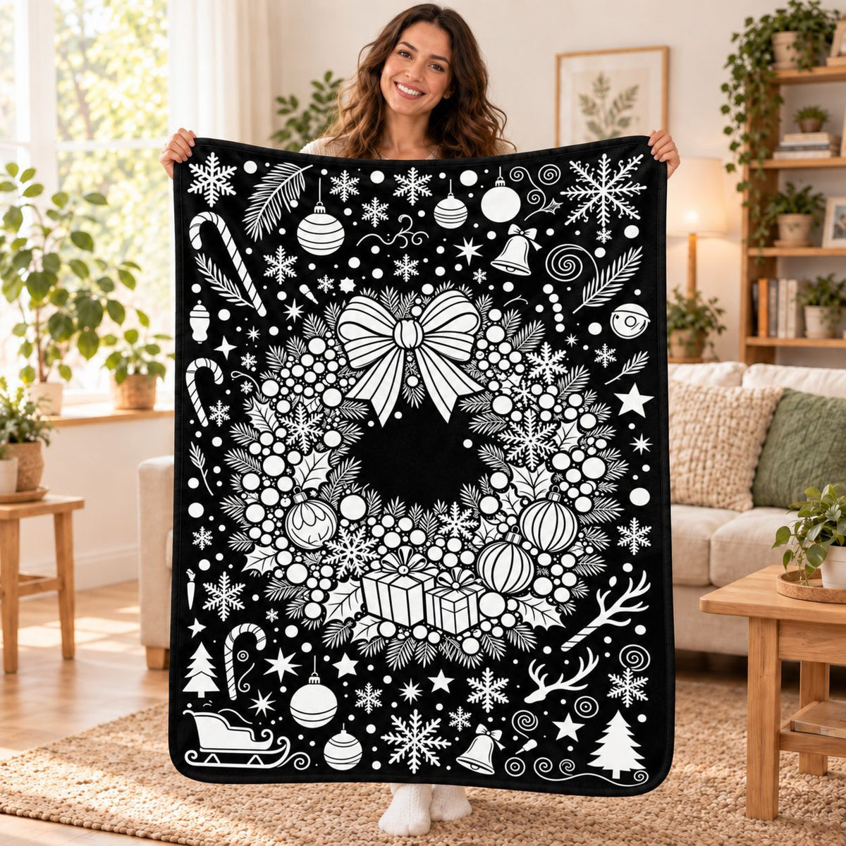 Christmas DIY Decal Blanket