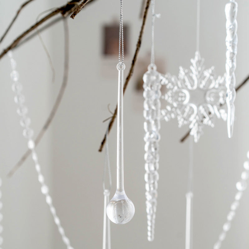 Christmas Tree Decoration Snowflake Pendant