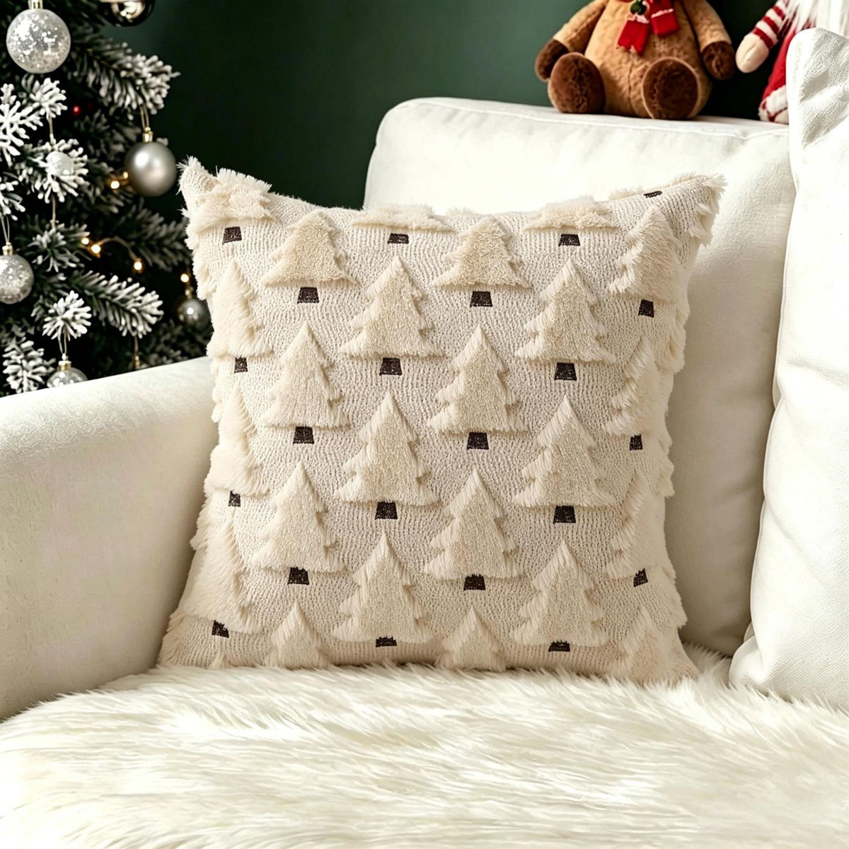 Christmas Retro Cushion Cover