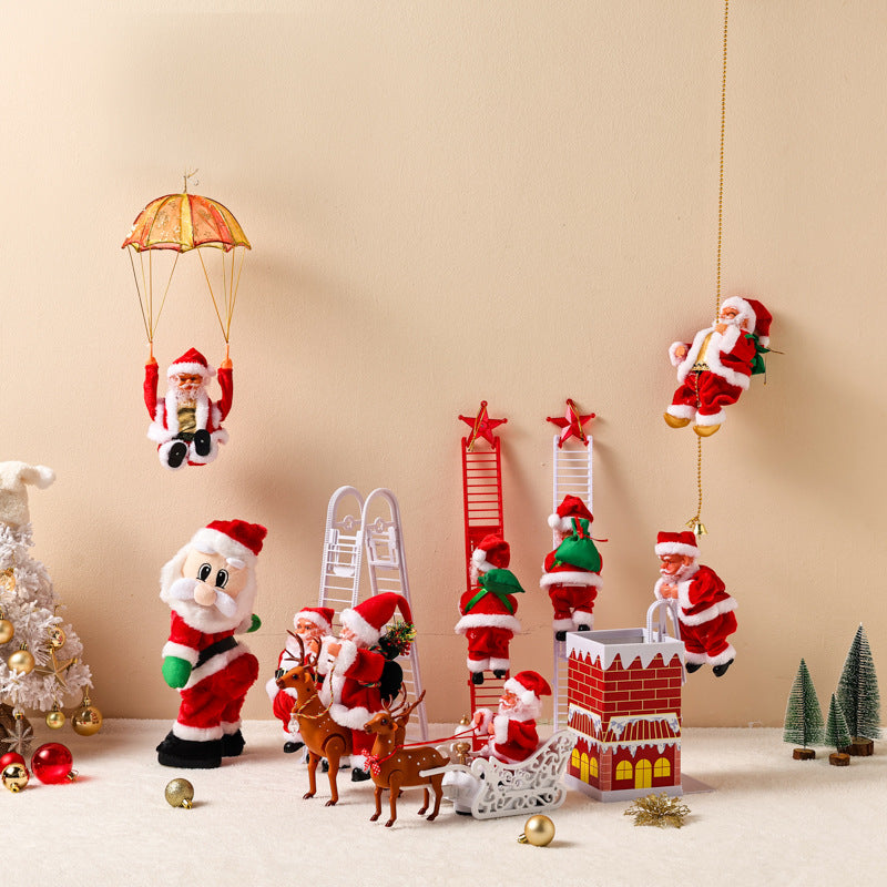 Electric Climbing Santa Claus Christmas Toy