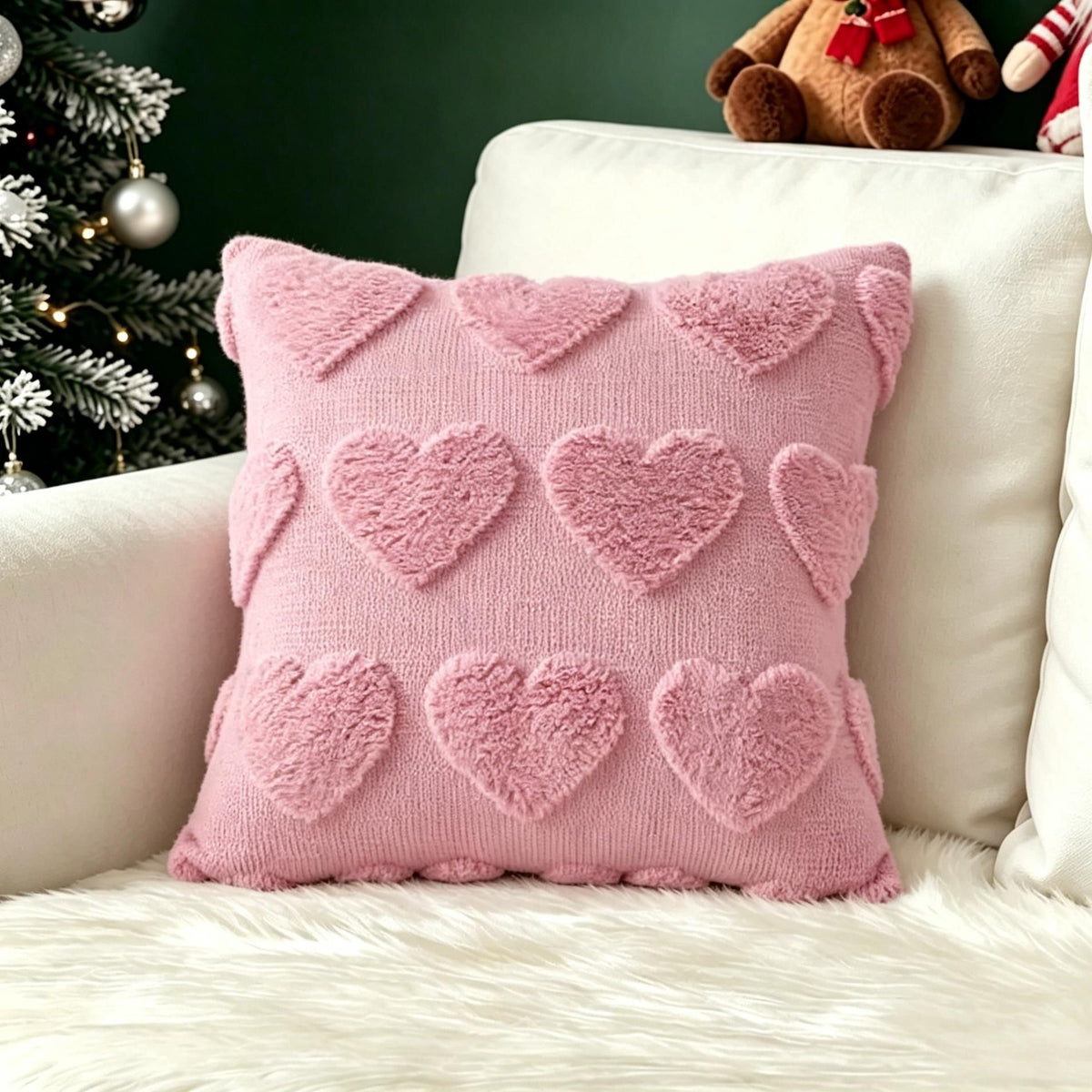 Christmas Themed Decorative Pillow Cover