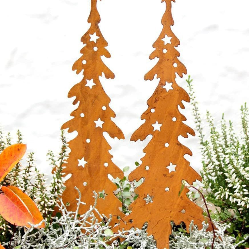 Rusty Metal Christmas Garden Decoration