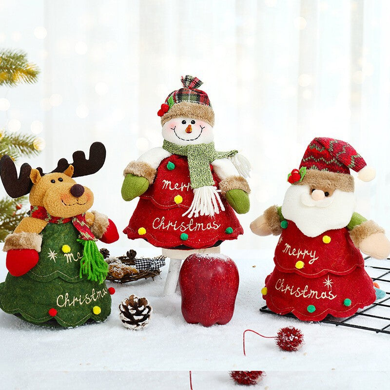 Christmas Decorative Gift Bag for Candy Apple Holiday Party