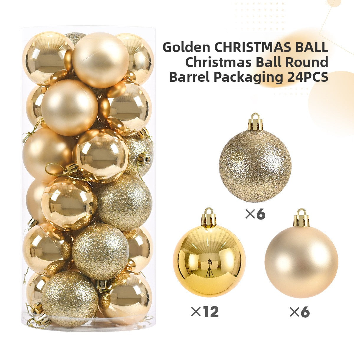 Plastic Christmas Ball Decorations