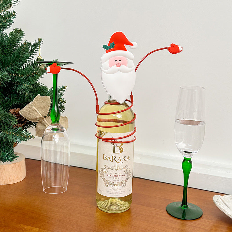 Santa Claus wine rack