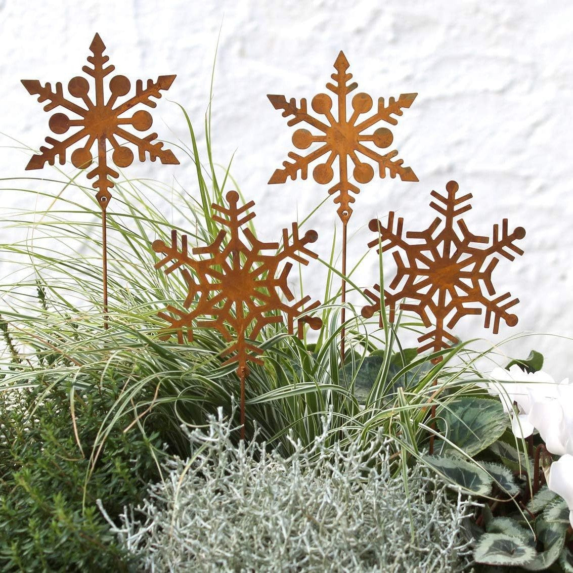 Rusty Metal Christmas Garden Decoration