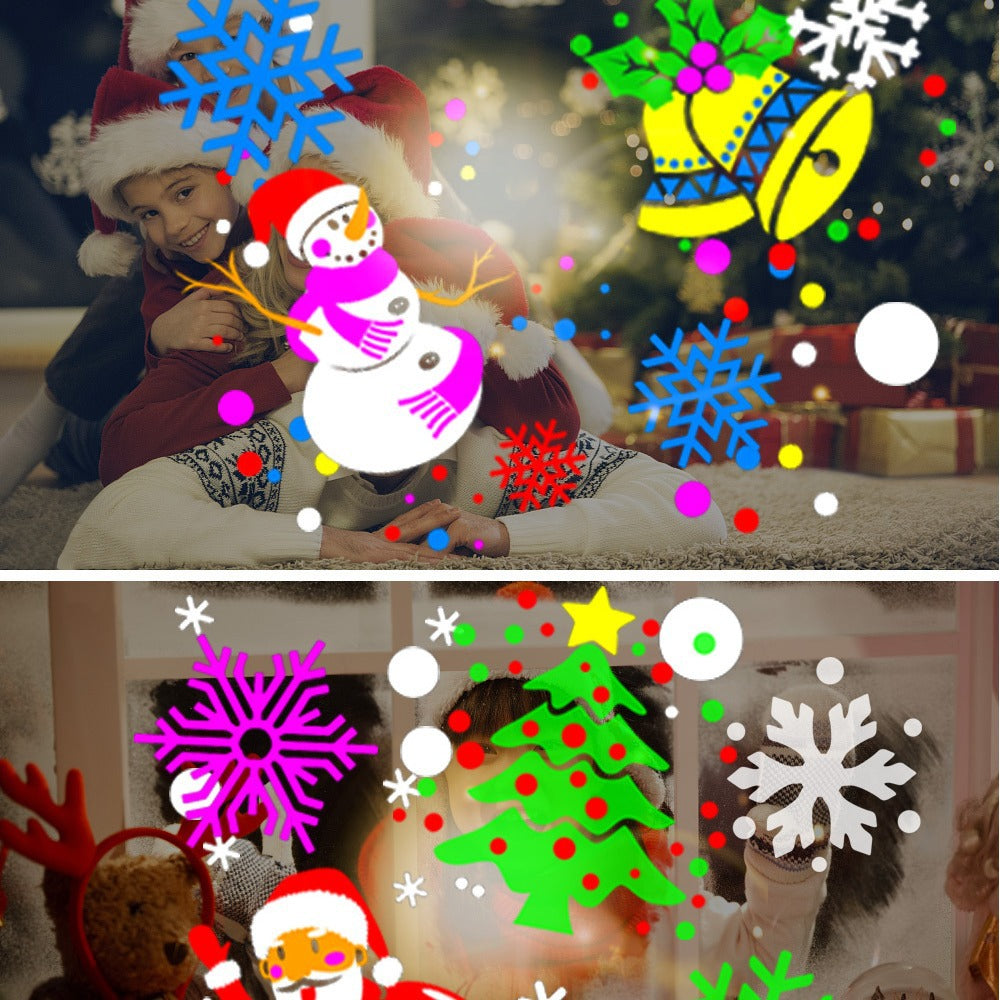 Christmas decoration rotating projection lamp