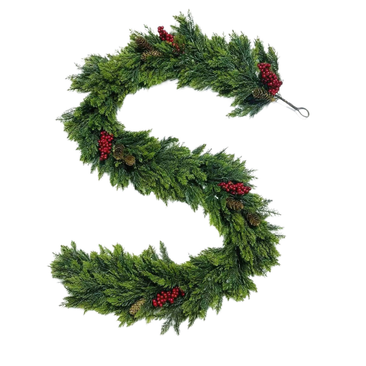 Christmas Cedar Wreath Garland for Home Decoration