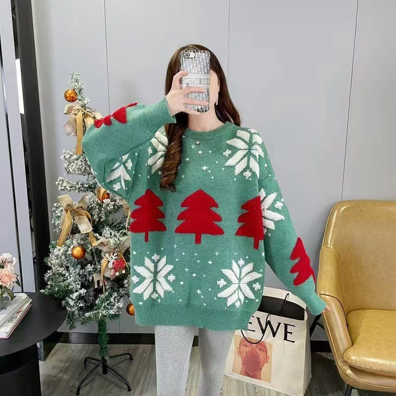 Thickened Christmas Womens Sweater