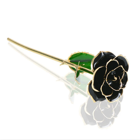 Paint rose real gold simulation rose gift box Valentine's Day gift Christmas gift wholesale