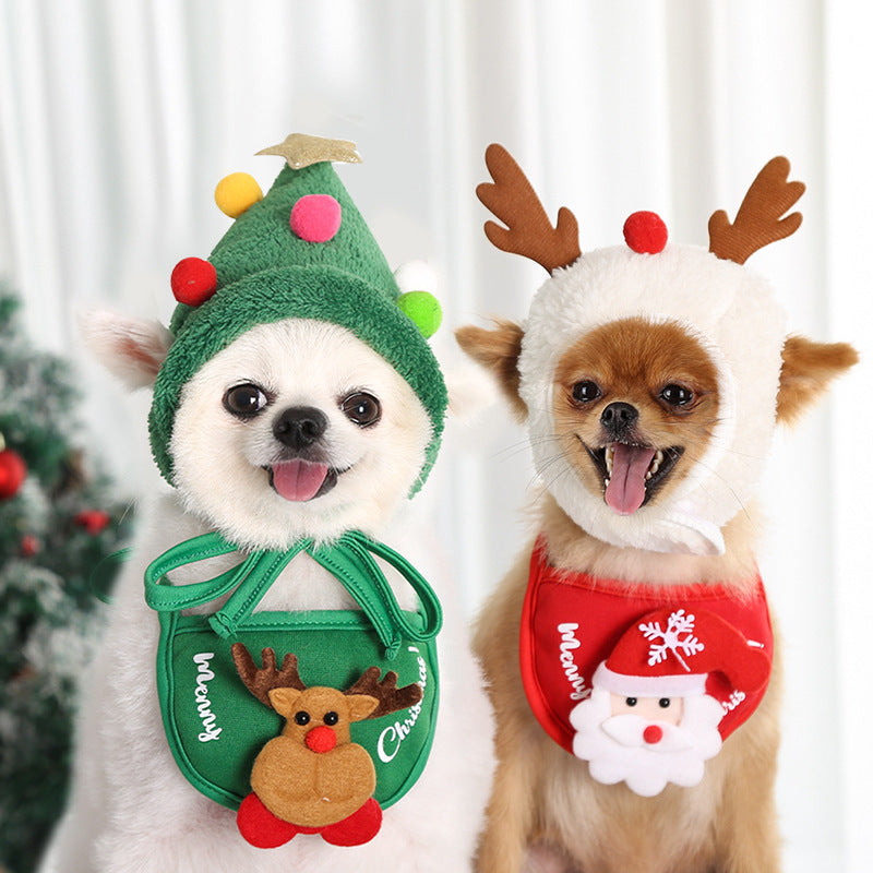 Christmas Pet Hat and Bib