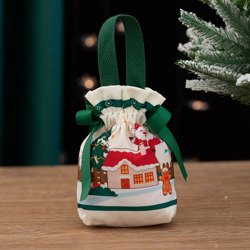 Christmas Apple Gift Bag Knitted Fabric Holiday Packaging