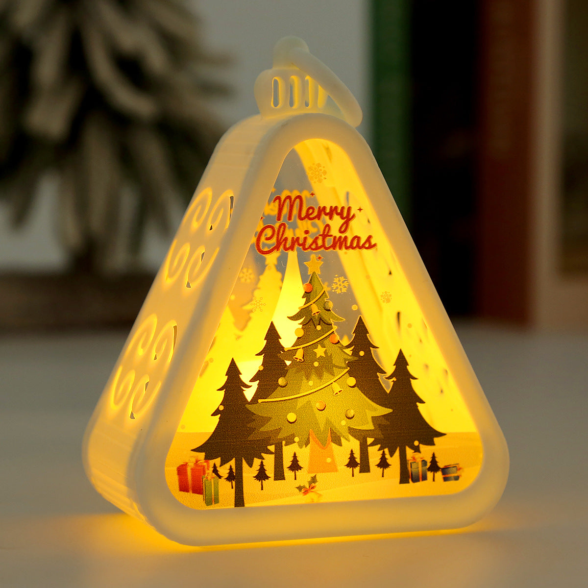 Retro Christmas Night Light with Battery
