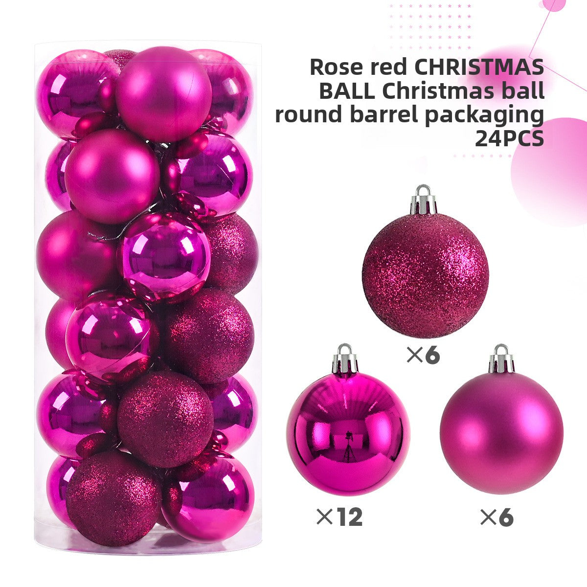 Plastic Christmas Ball Decorations