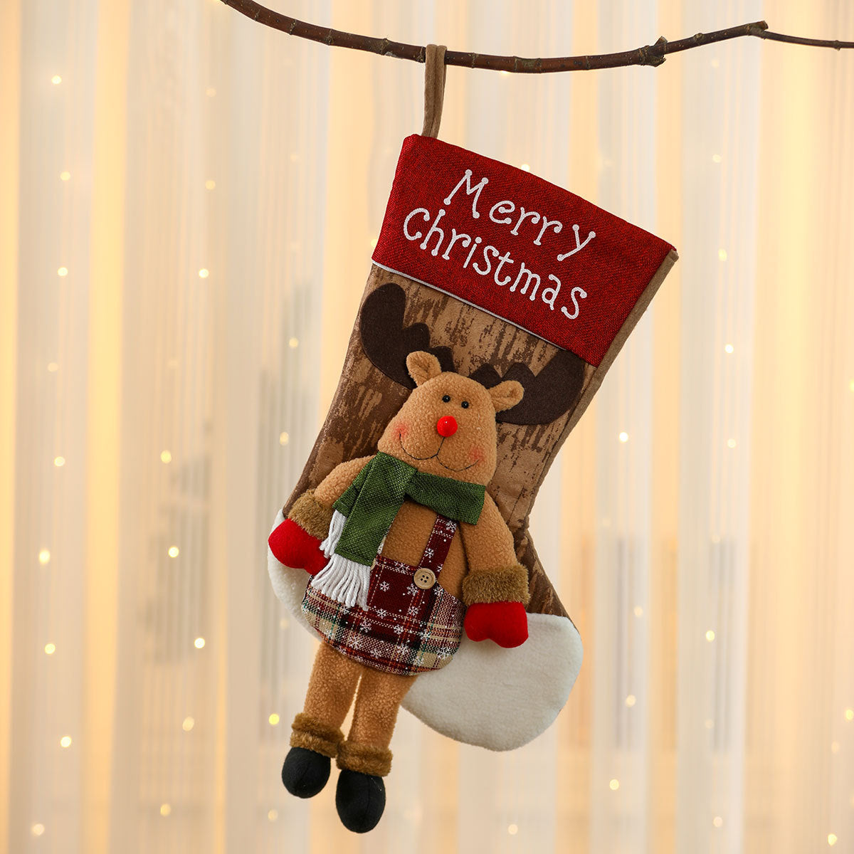 Christmas Gift Sock Hanging Bag