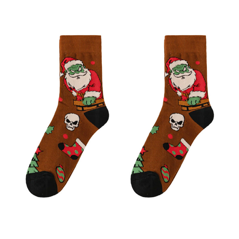Christmas Themed Mid-Calf Socks