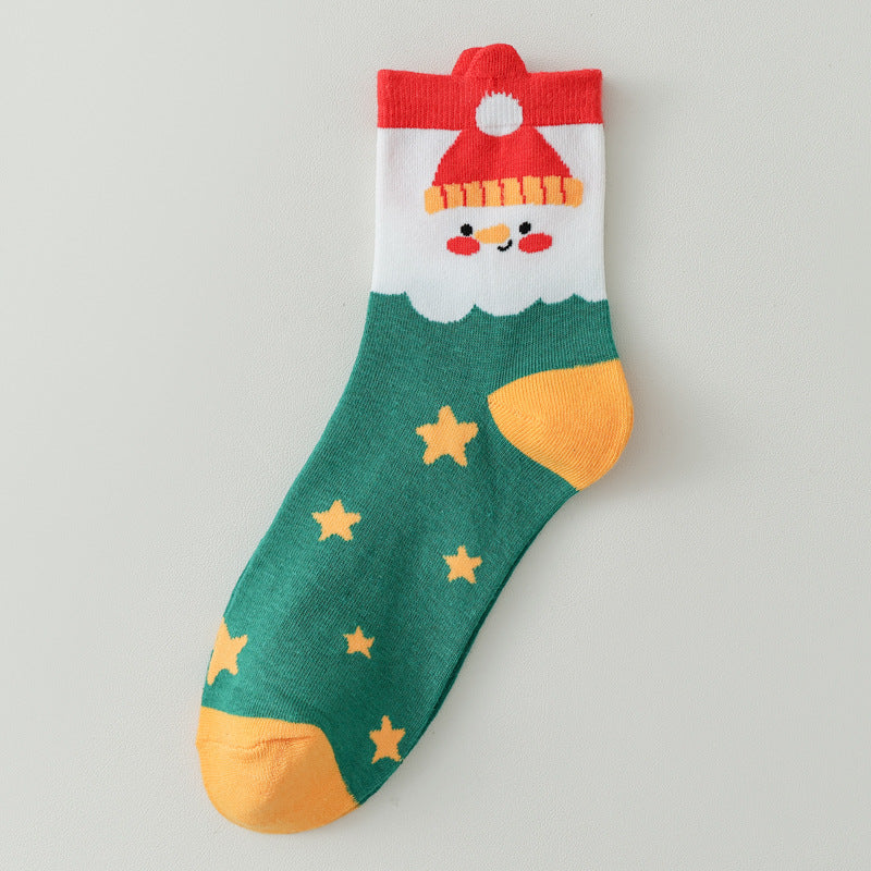 Christmas Themed Mid-Calf Socks