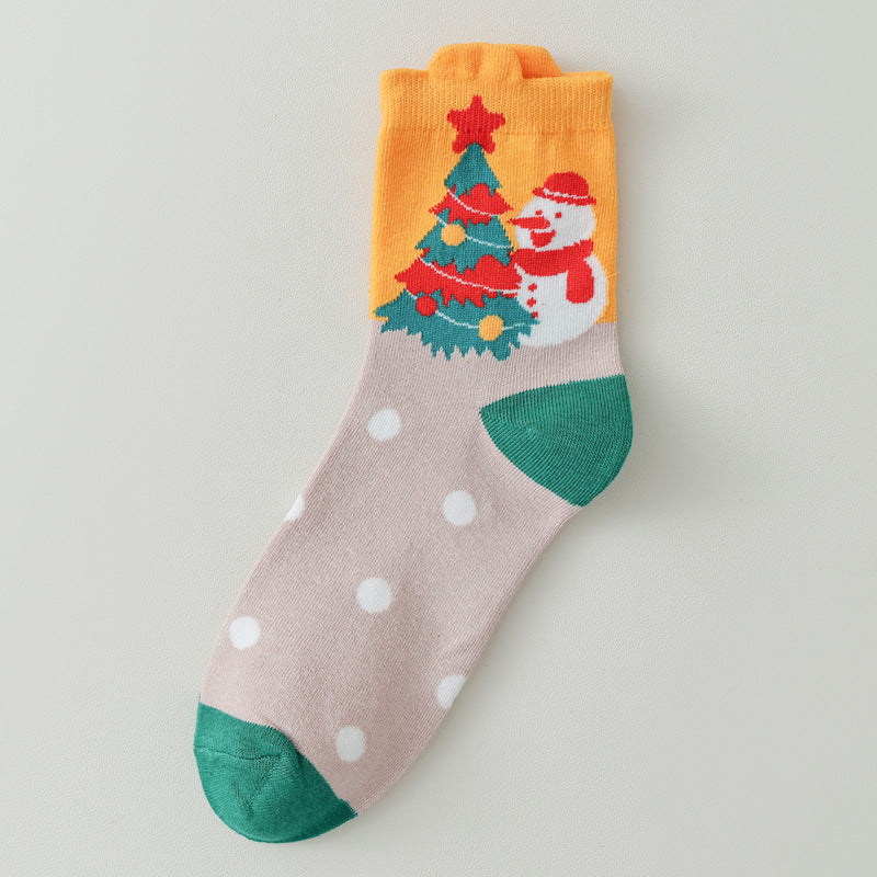 Christmas Themed Mid-Calf Socks