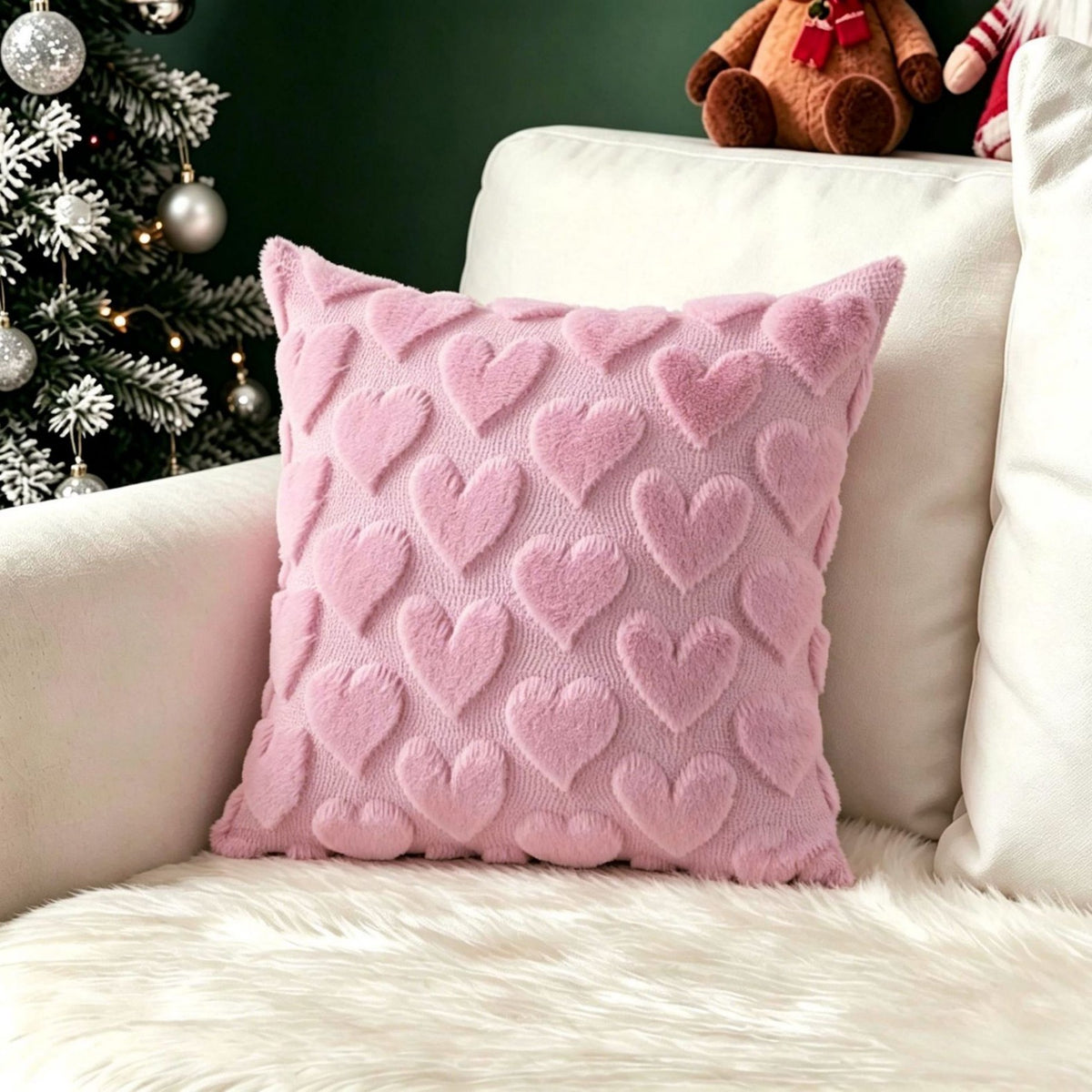 Christmas Themed Retro Cushion Cover