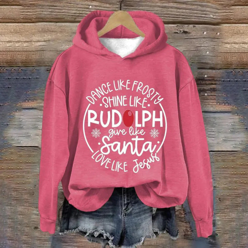 Christmas Print Womens Hoodie