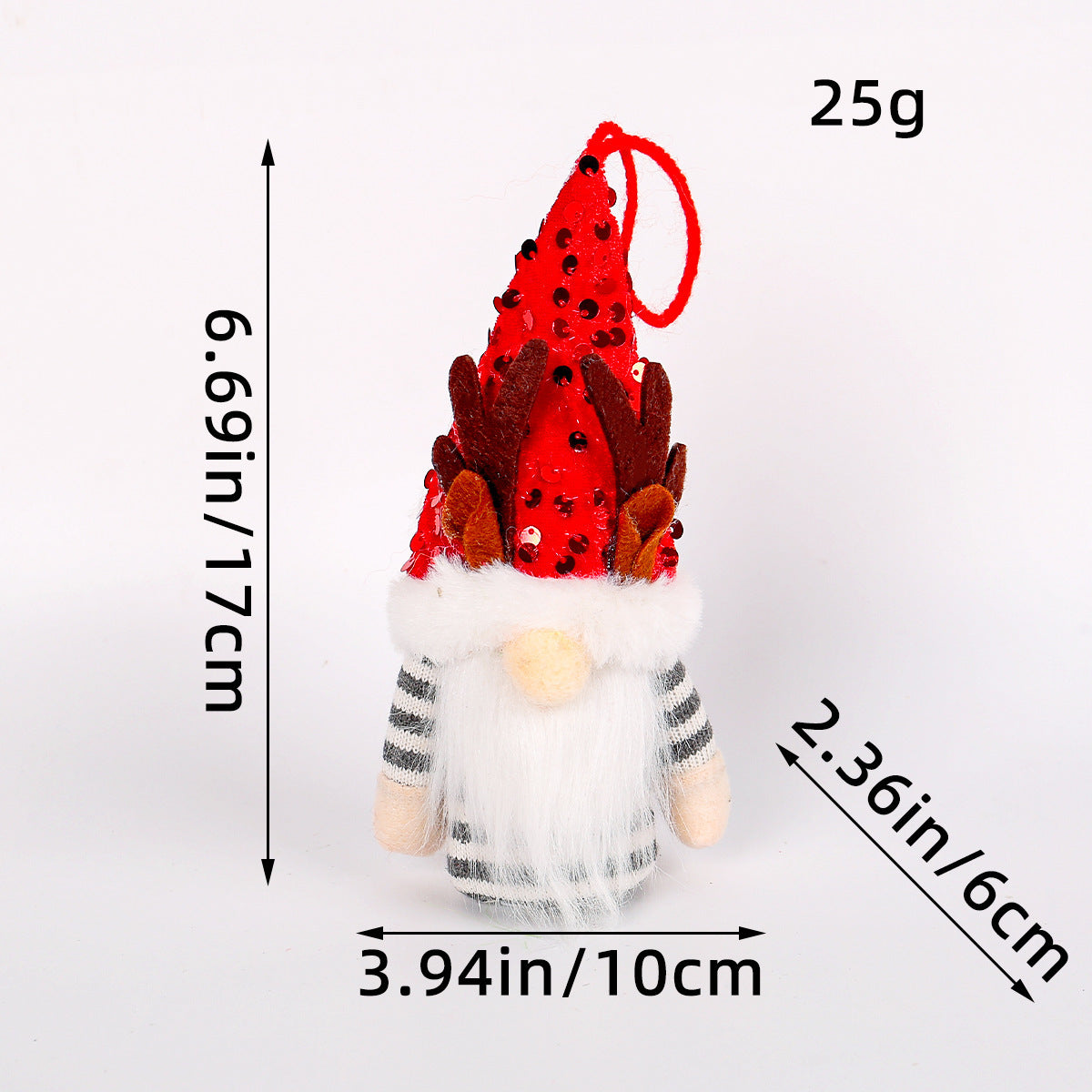 Christmas Lighted Doll Ornament