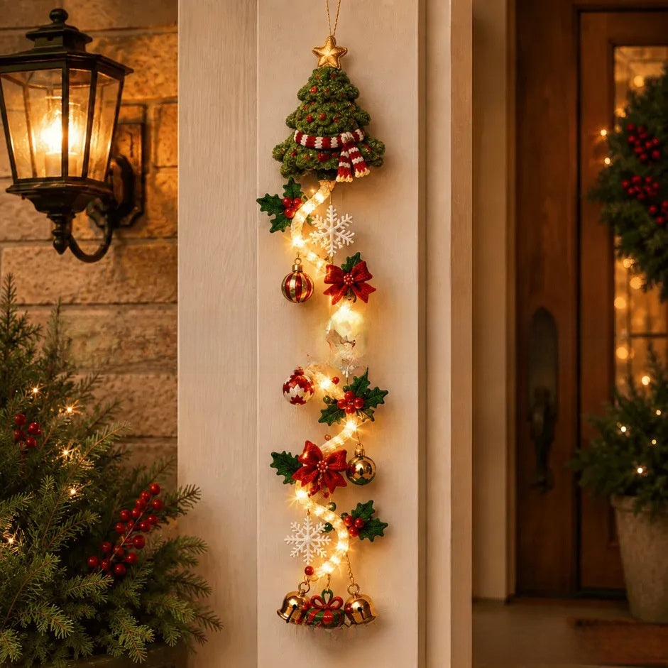 Glowing Christmas Door Hanger