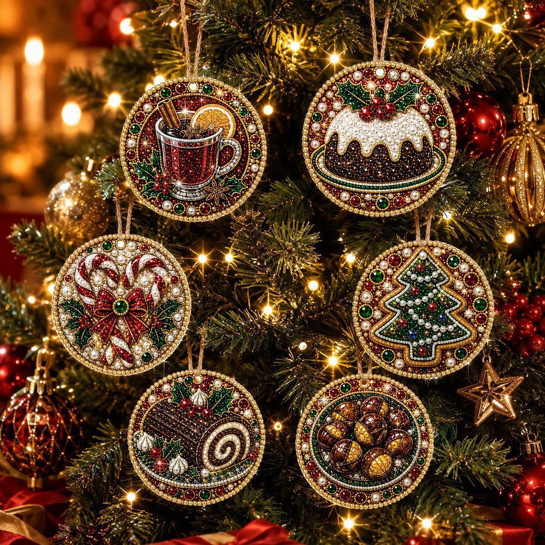 Pearl Christmas Heart Ornament