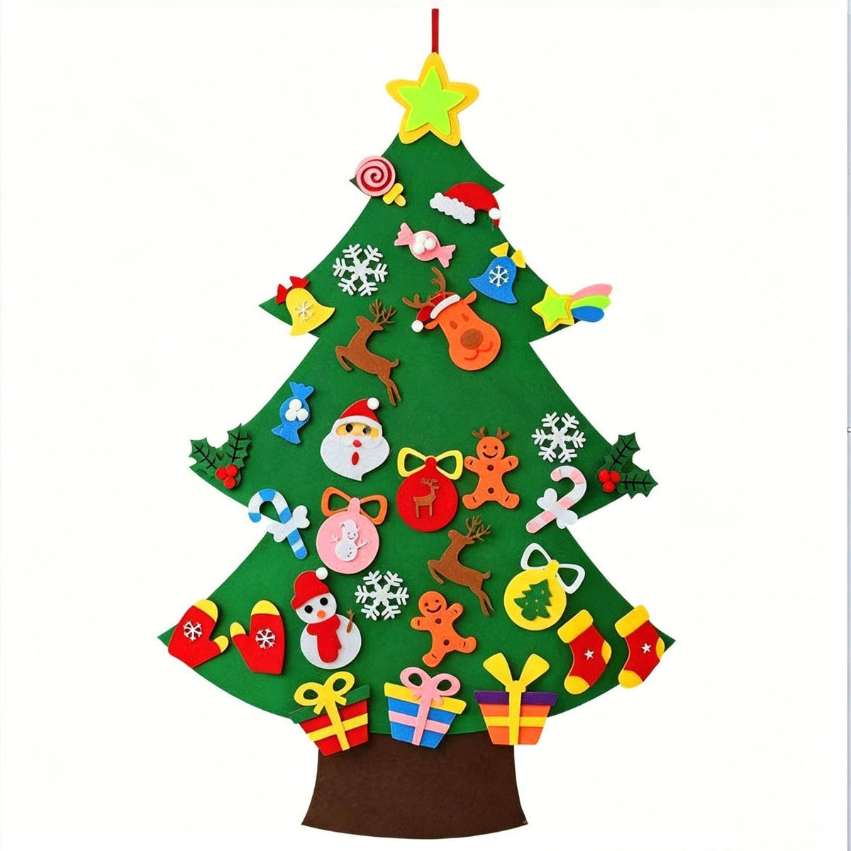 DIY Felt Christmas Tree with Ornaments