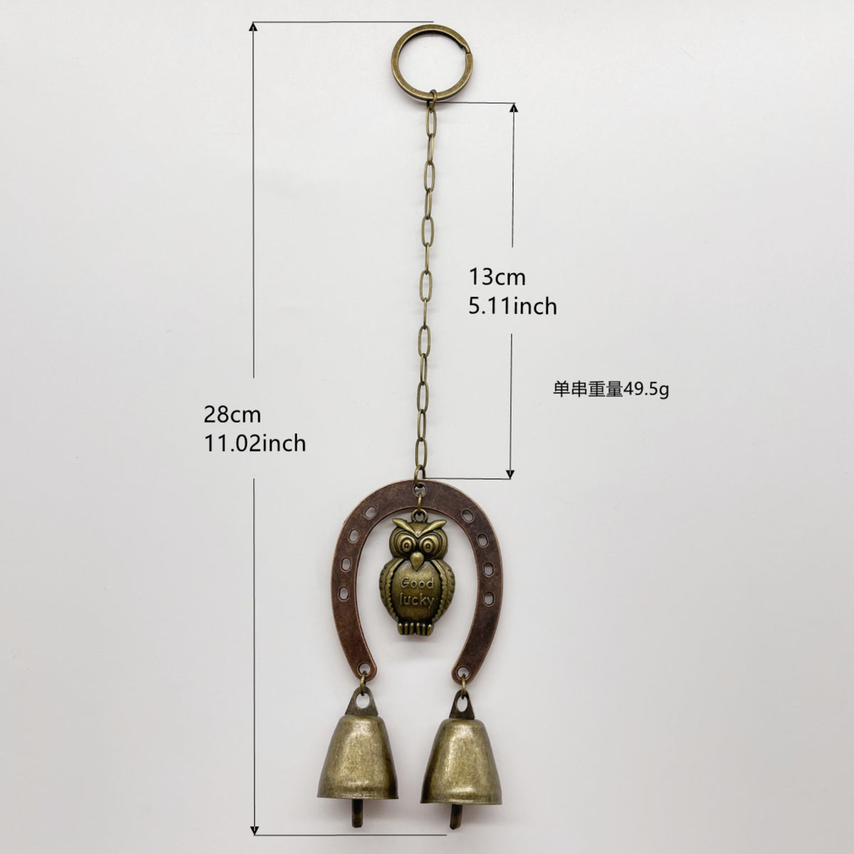 Witch Bell Door Handle Protection Pendant Good Luck Vine Wind Chime Outdoor Wind Chime Door Christmas Bell Hanging Decoration String
