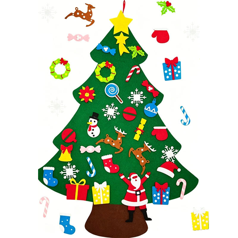 DIY Felt Christmas Tree with Ornaments