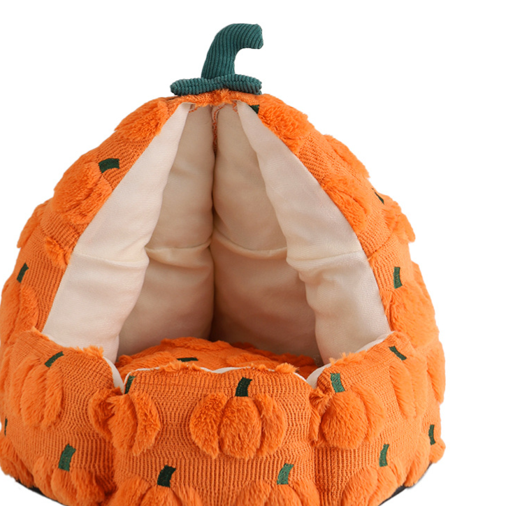 Pumpkin Christmas three-dimensional cute fun pet nest