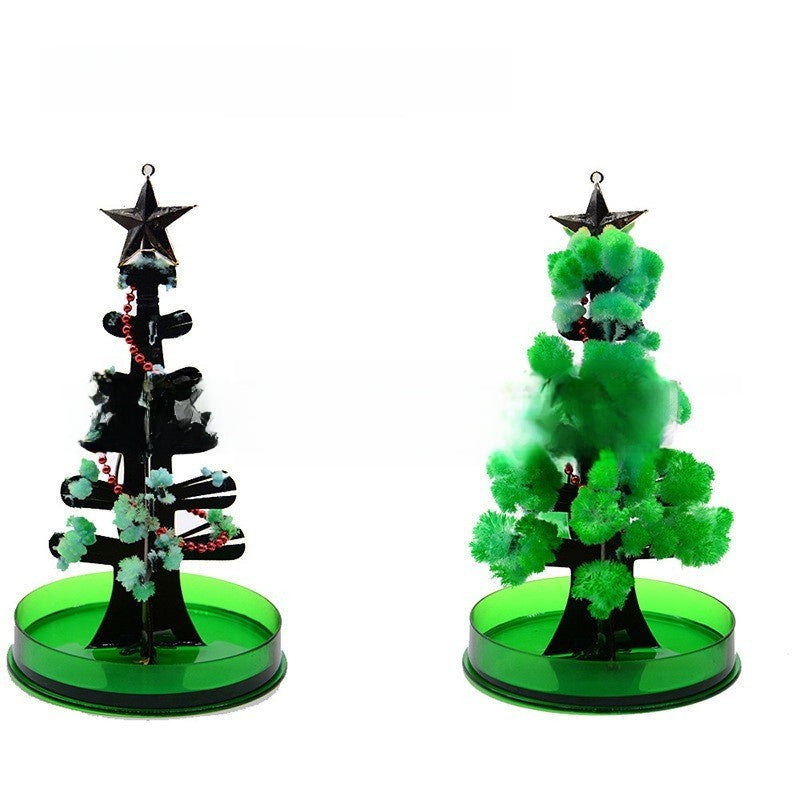 Christmas tree, paper tree, blossoms.