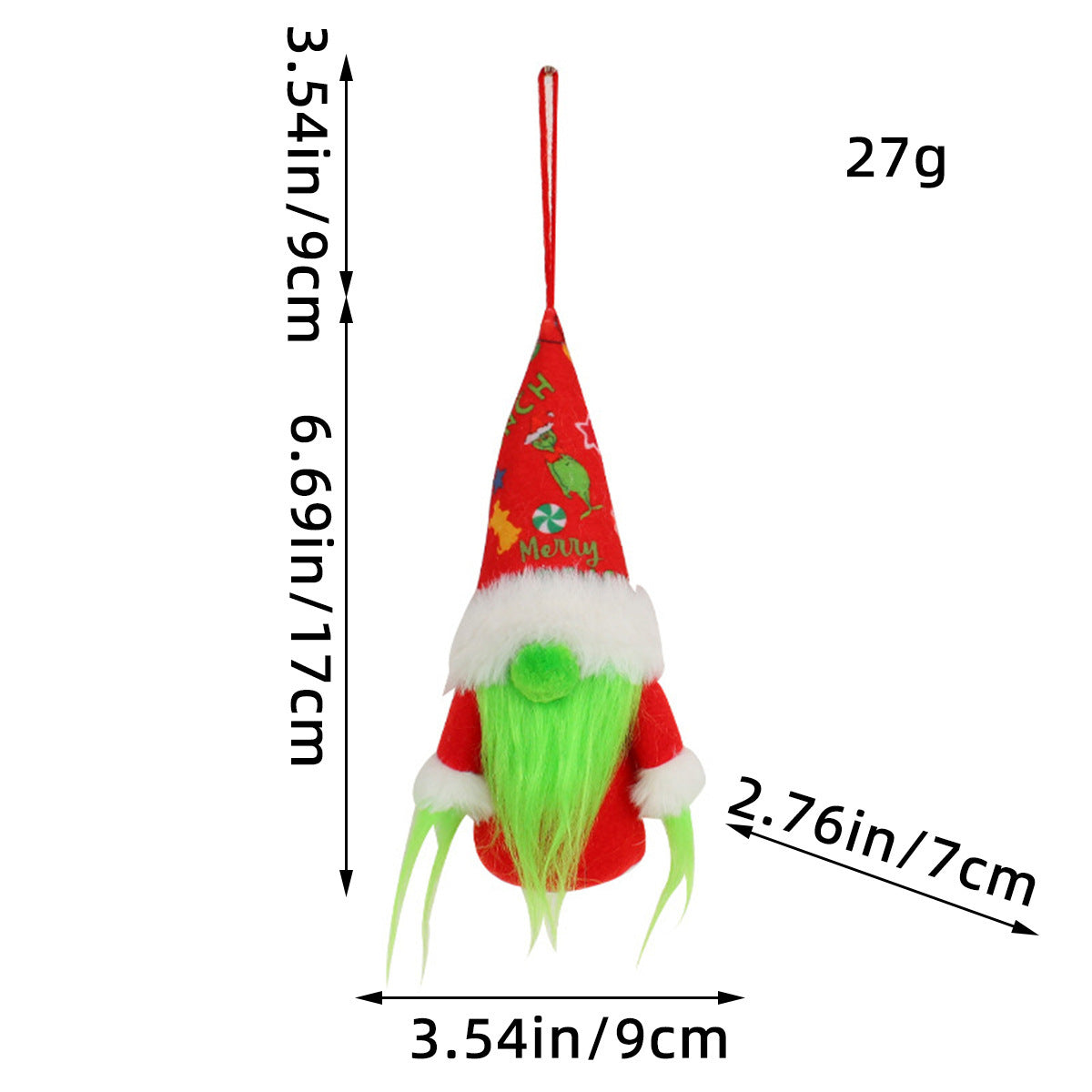 Christmas Lighted Doll Ornament