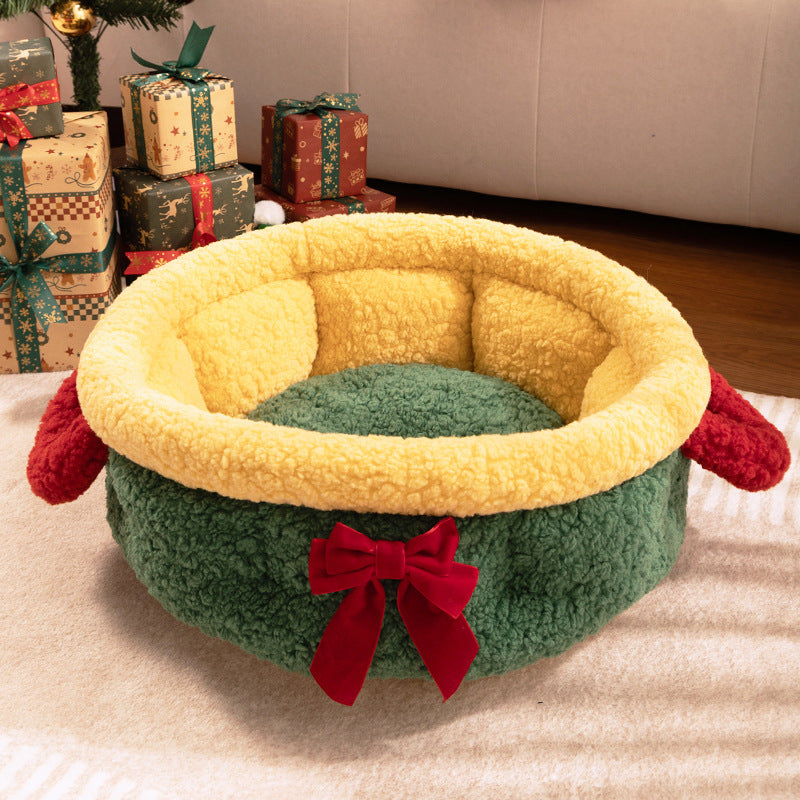 Christmas Warm Pet Nest Pad