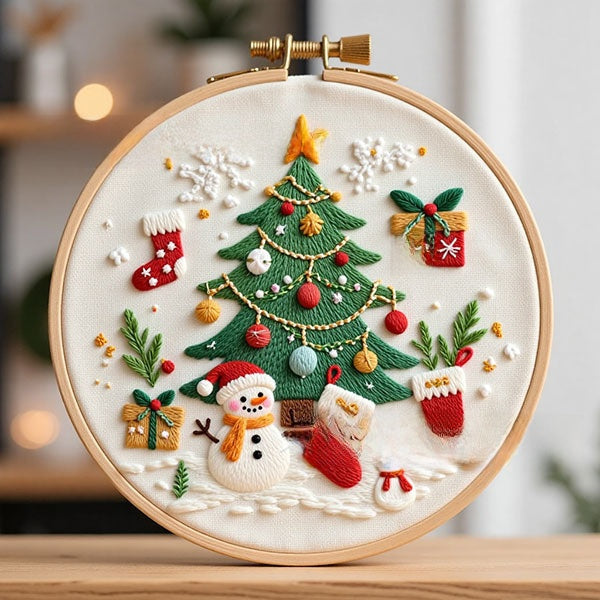 Christmas Embroidery DIY Craft Kit