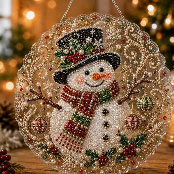 5D Diamond Painting Ornament Christmas Hanging Decoration
