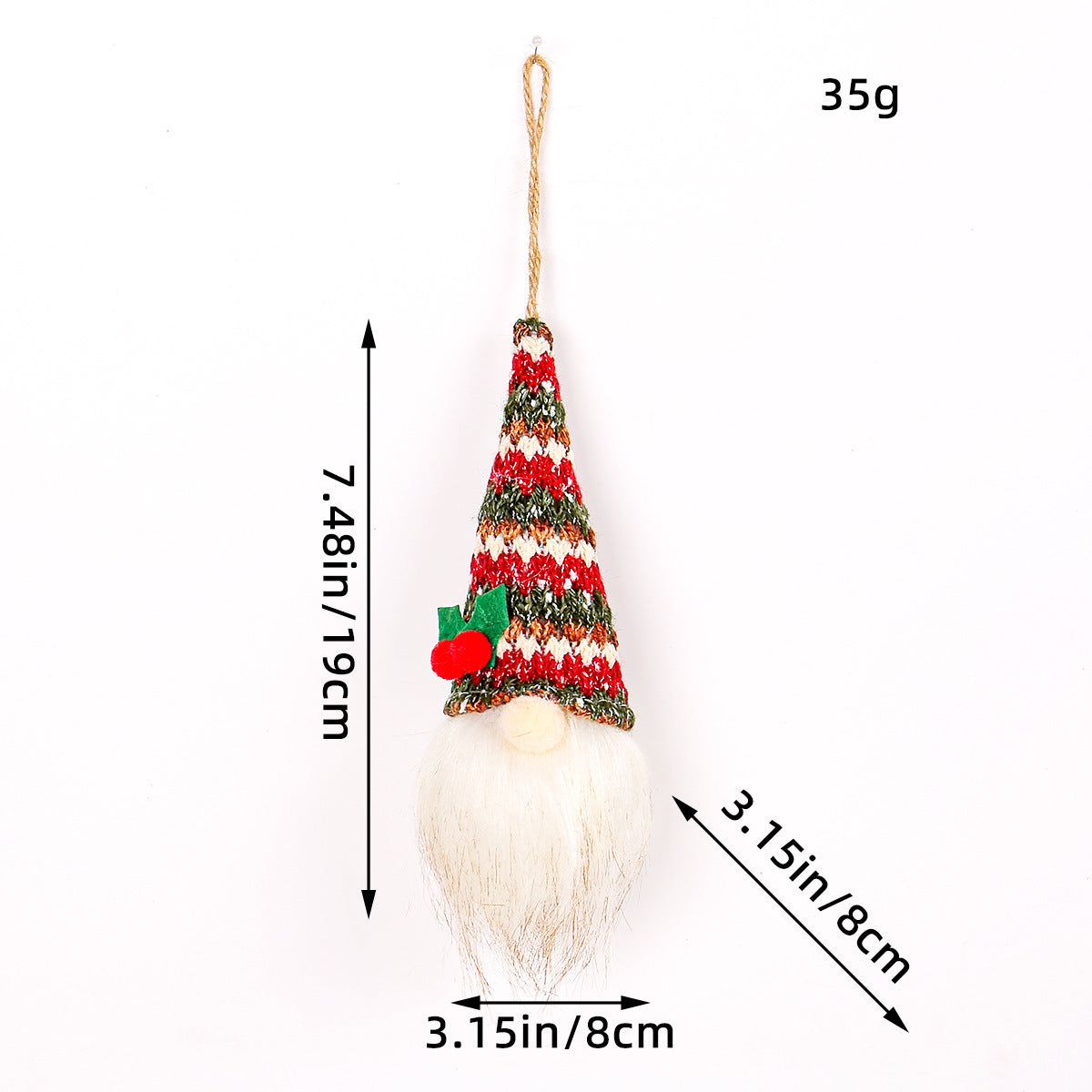 Christmas Lighted Doll Ornament