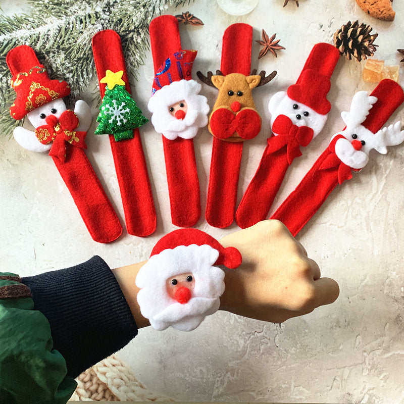 Christmas Plush Snap Bracelet for Kids