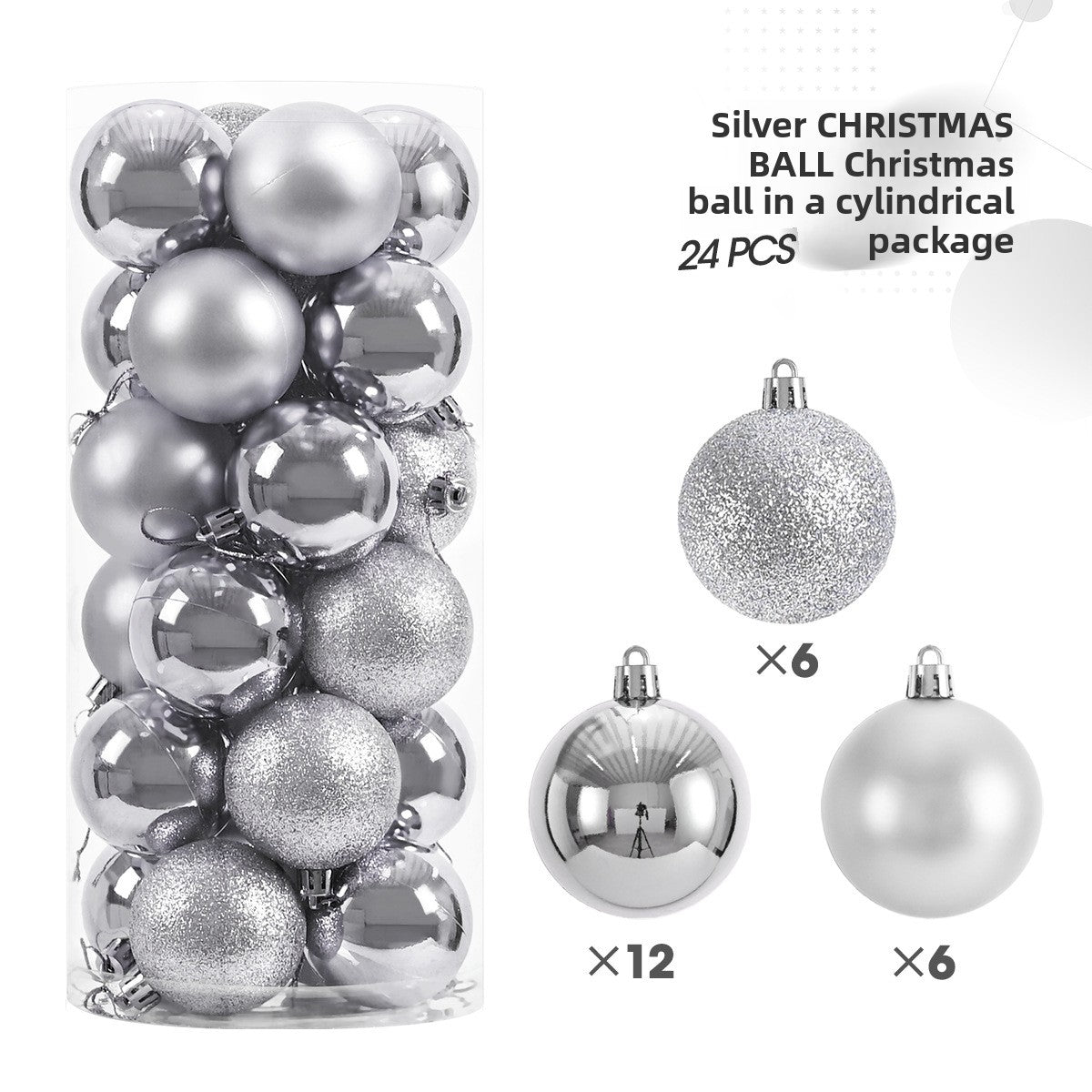 Plastic Christmas Ball Decorations