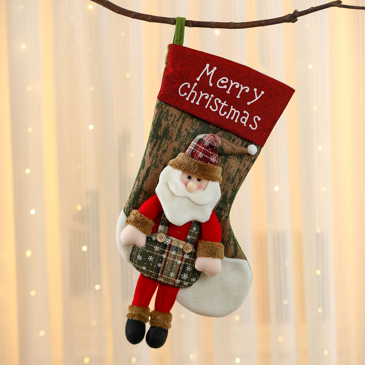 Christmas Gift Sock Hanging Bag