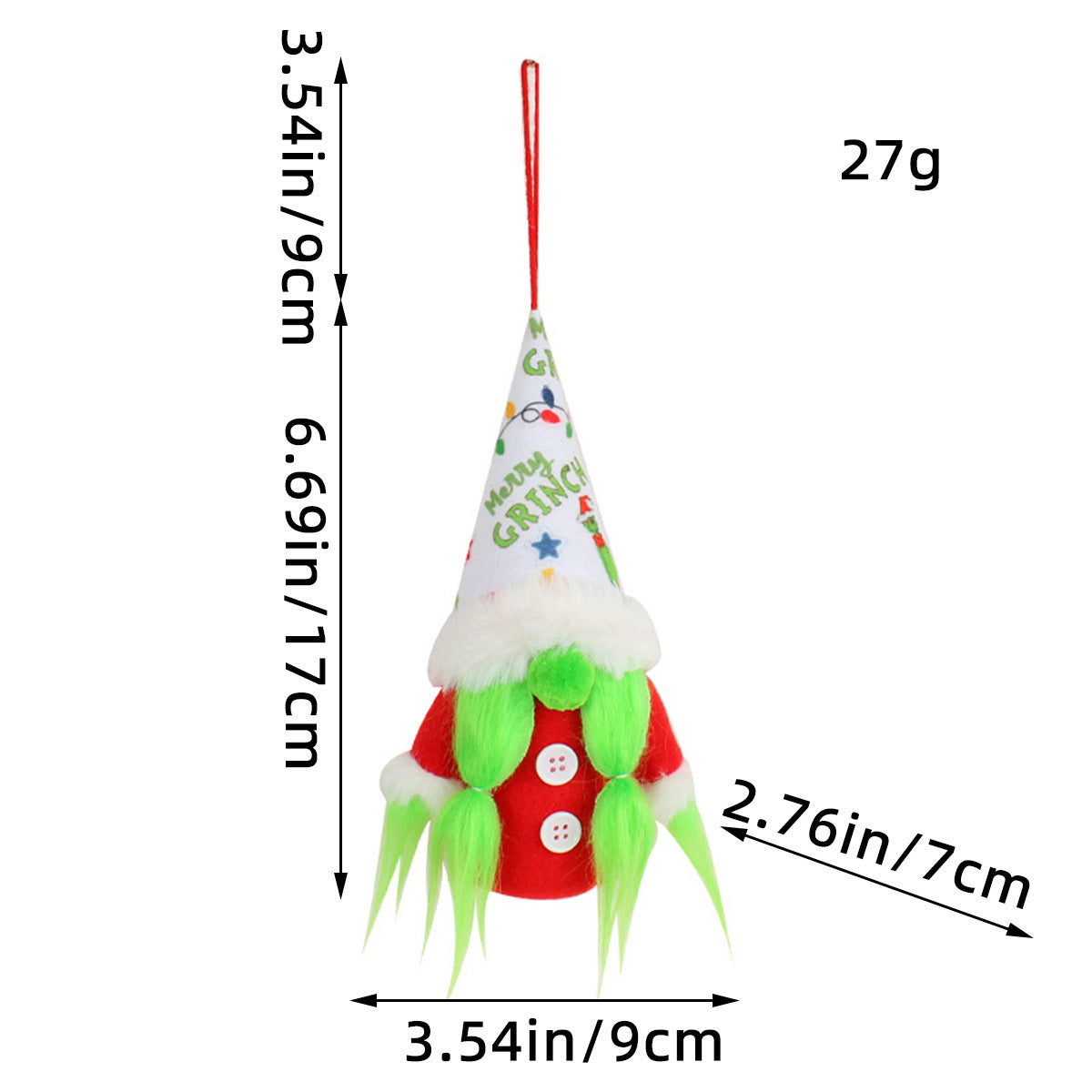 Christmas Lighted Doll Ornament