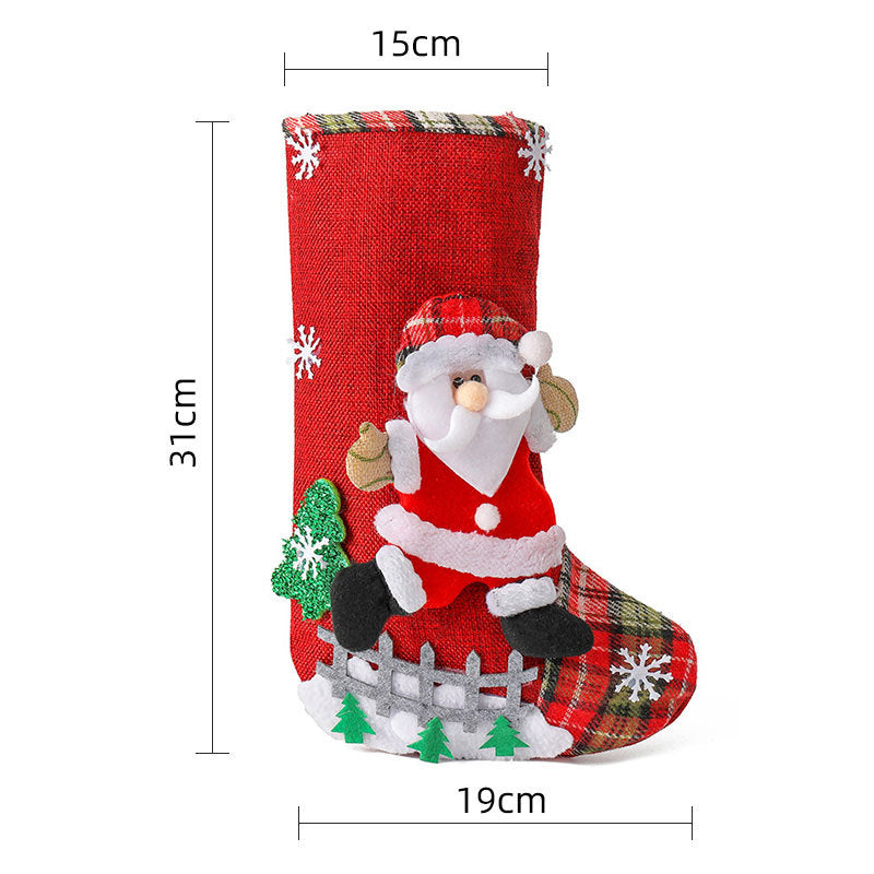 Christmas Gift Sock Hanging Bag