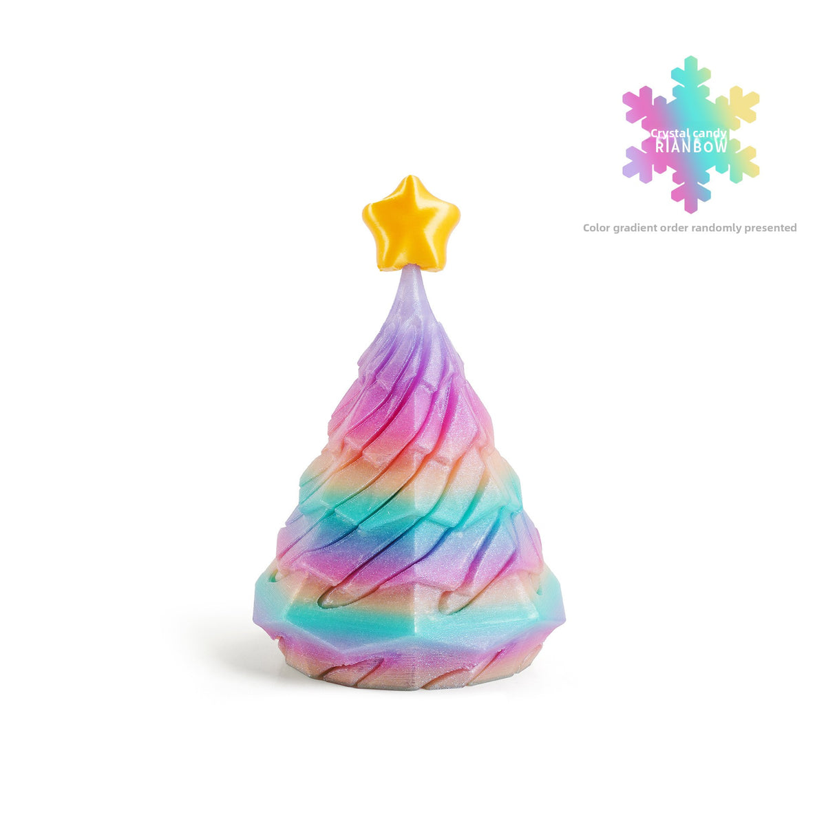 3D Printed Christmas Tree Push Pop Toy