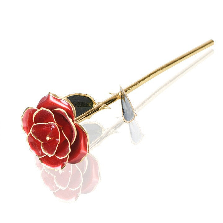 Paint rose real gold simulation rose gift box Valentine's Day gift Christmas gift wholesale
